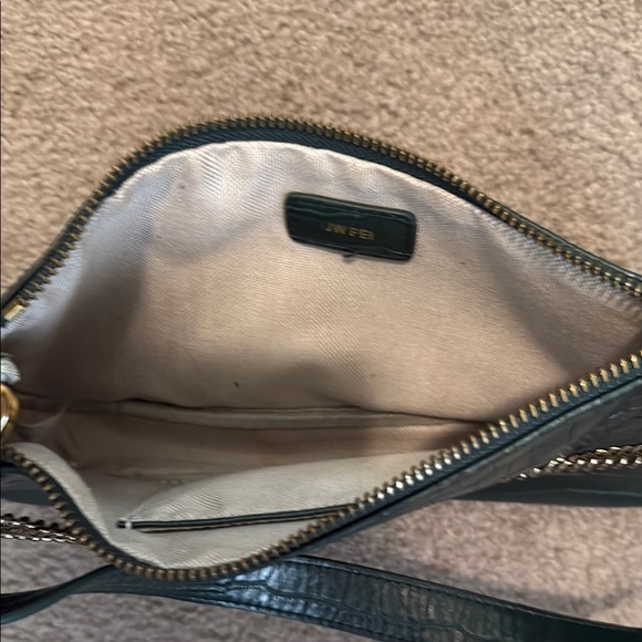 JW PEI Green and Gold Textured Shoulder Bag - Picture 5 of 10